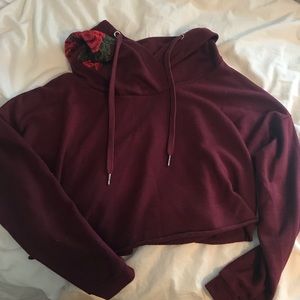Cropped rose rue 21 sweatshirt